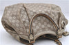 Authentic GUCCI Guccissima Sukey Shoulder Tote Bag GG Leather 211944 Gold 2860E
