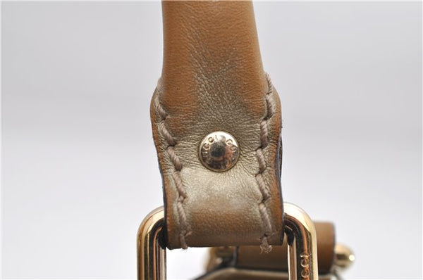 Authentic GUCCI Guccissima Sukey Shoulder Tote Bag GG Leather 211944 Gold 2860E