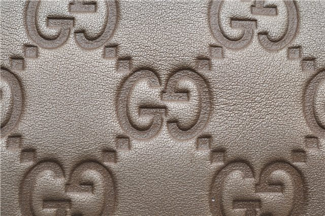 Authentic GUCCI Guccissima Sukey Shoulder Tote Bag GG Leather 211944 Gold 2860E