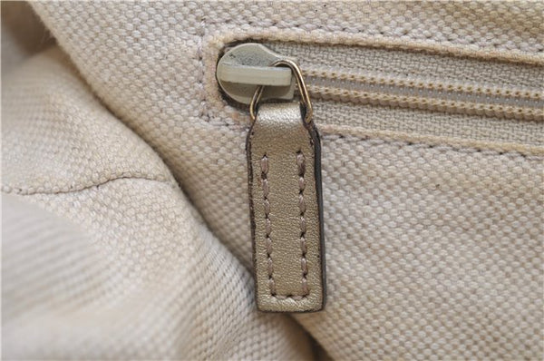 Authentic GUCCI Guccissima Sukey Shoulder Tote Bag GG Leather 211944 Gold 2860E