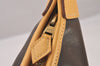 Authentic HERMES Trim 31 Shoulder Hand Bag Purse Leather Brown Beige Box 2860I