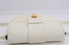 Authentic YVES SAINT LAURENT Shoulder Cross Body Bag Purse Leather White 2861E