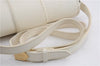 Authentic YVES SAINT LAURENT Shoulder Cross Body Bag Purse Leather White 2861E