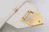 Authentic YVES SAINT LAURENT Shoulder Cross Body Bag Purse Leather White 2861E