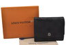 Authentic Louis Vuitton Mahina Portefeuille Iris Compact Wallet Black Box 2861I