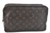Auth Louis Vuitton Monogram Trousse Toilette 28 Clutch Hand Bag M47522 LV 2862D