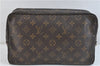 Auth Louis Vuitton Monogram Trousse Toilette 28 Clutch Hand Bag M47522 LV 2862D
