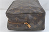 Auth Louis Vuitton Monogram Trousse Toilette 28 Clutch Hand Bag M47522 LV 2862D