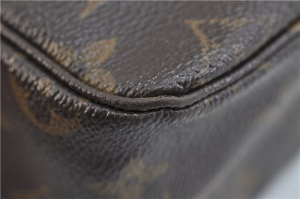 Auth Louis Vuitton Monogram Trousse Toilette 28 Clutch Hand Bag M47522 LV 2862D