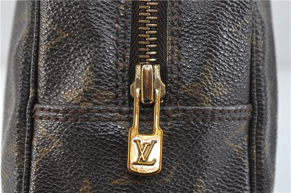 Auth Louis Vuitton Monogram Trousse Toilette 28 Clutch Hand Bag M47522 LV 2862D