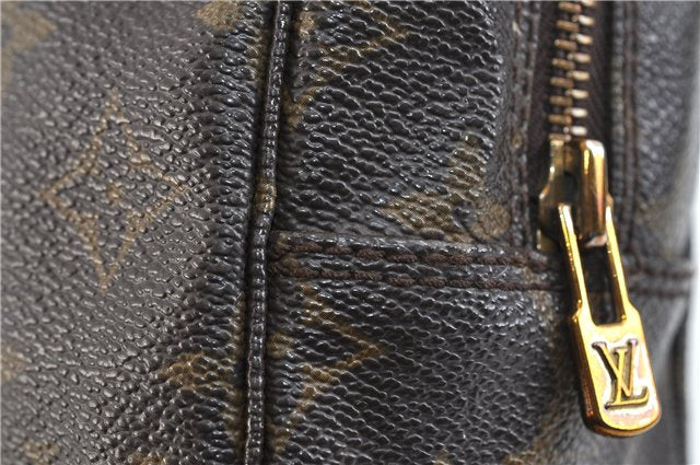 Auth Louis Vuitton Monogram Trousse Toilette 28 Clutch Hand Bag M47522 LV 2862D