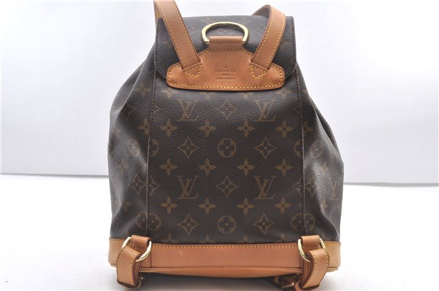 Authentic Louis Vuitton Monogram Montsouris MM Backpack M51136 LV 2862F