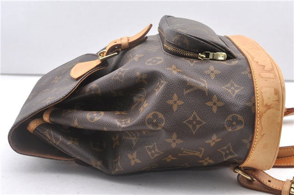Authentic Louis Vuitton Monogram Montsouris MM Backpack M51136 LV 2862F