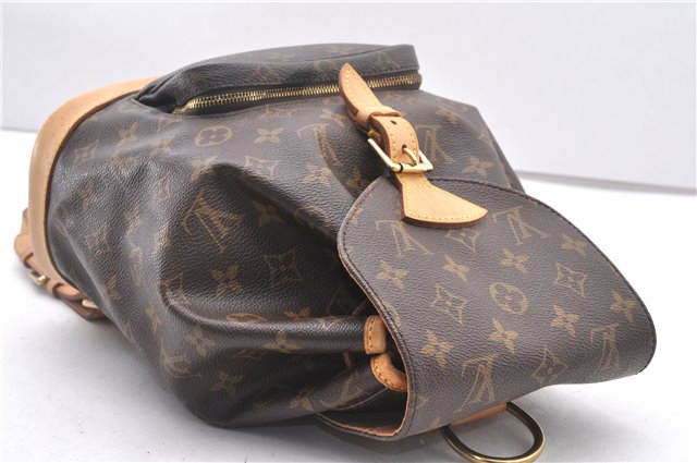 Authentic Louis Vuitton Monogram Montsouris MM Backpack M51136 LV 2862F
