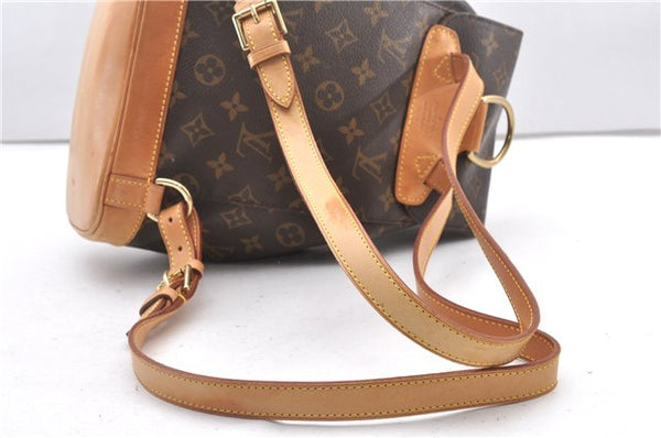 Authentic Louis Vuitton Monogram Montsouris MM Backpack M51136 LV 2862F