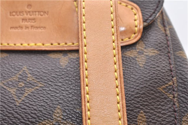 Authentic Louis Vuitton Monogram Montsouris MM Backpack M51136 LV 2862F