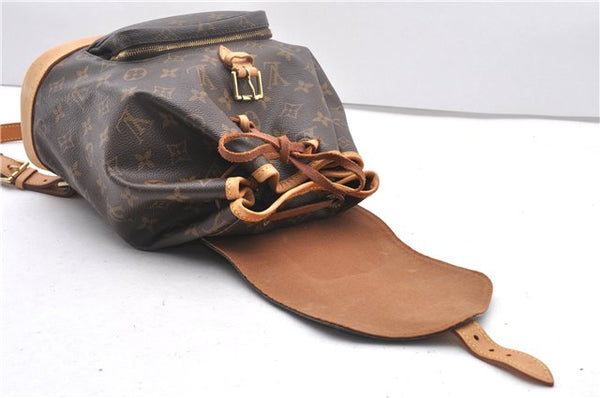 Authentic Louis Vuitton Monogram Montsouris MM Backpack M51136 LV 2862F