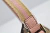 Authentic GUCCI Sherry Line Hand Bag Pouch GG Canvas Leather 141809 Brown 2862I