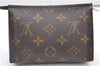 Authentic Louis Vuitton Monogram Poche Toilette 15 M47546 Cosmetics Pouch 2863F