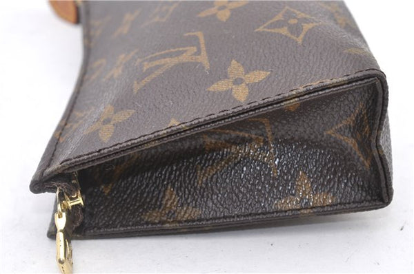 Authentic Louis Vuitton Monogram Poche Toilette 15 M47546 Cosmetics Pouch 2863F