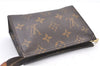 Authentic Louis Vuitton Monogram Poche Toilette 15 M47546 Cosmetics Pouch 2863F