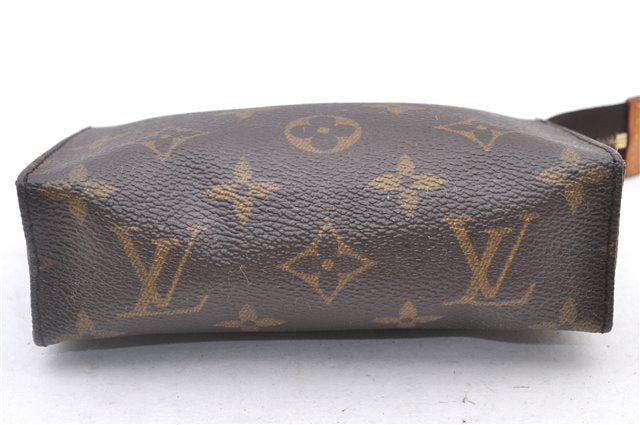 Authentic Louis Vuitton Monogram Poche Toilette 15 M47546 Cosmetics Pouch 2863F