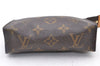 Authentic Louis Vuitton Monogram Poche Toilette 15 M47546 Cosmetics Pouch 2863F