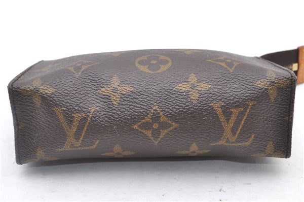 Authentic Louis Vuitton Monogram Poche Toilette 15 M47546 Cosmetics Pouch 2863F