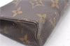 Authentic Louis Vuitton Monogram Poche Toilette 15 M47546 Cosmetics Pouch 2863F