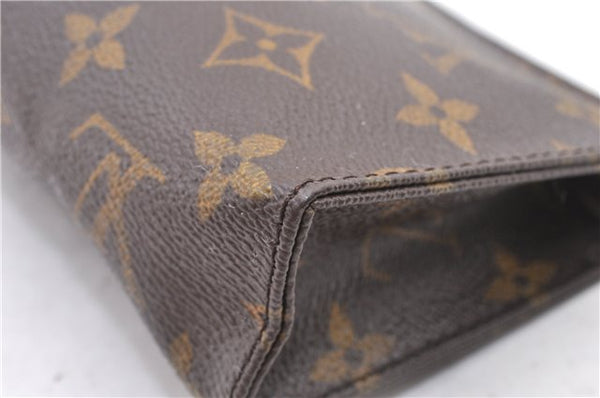 Authentic Louis Vuitton Monogram Poche Toilette 15 M47546 Cosmetics Pouch 2863F