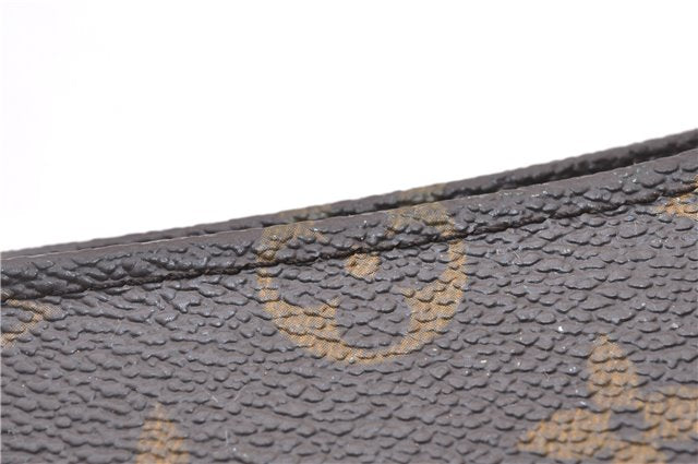 Authentic Louis Vuitton Monogram Poche Toilette 15 M47546 Cosmetics Pouch 2863F