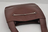 Authentic GUCCI Vintage Horsebit Shoulder Bag Purse Enamel Brown Junk 2863I