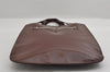 Authentic GUCCI Vintage Horsebit Shoulder Bag Purse Enamel Brown Junk 2863I