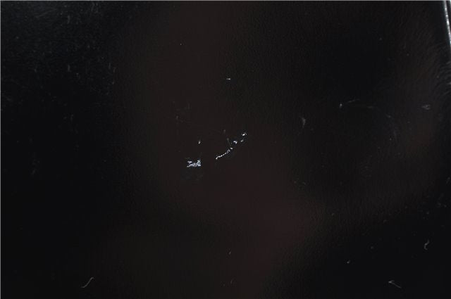 Authentic GUCCI Bamboo Vintage Shoulder Hand Bag Purse Enamel Black 2864E