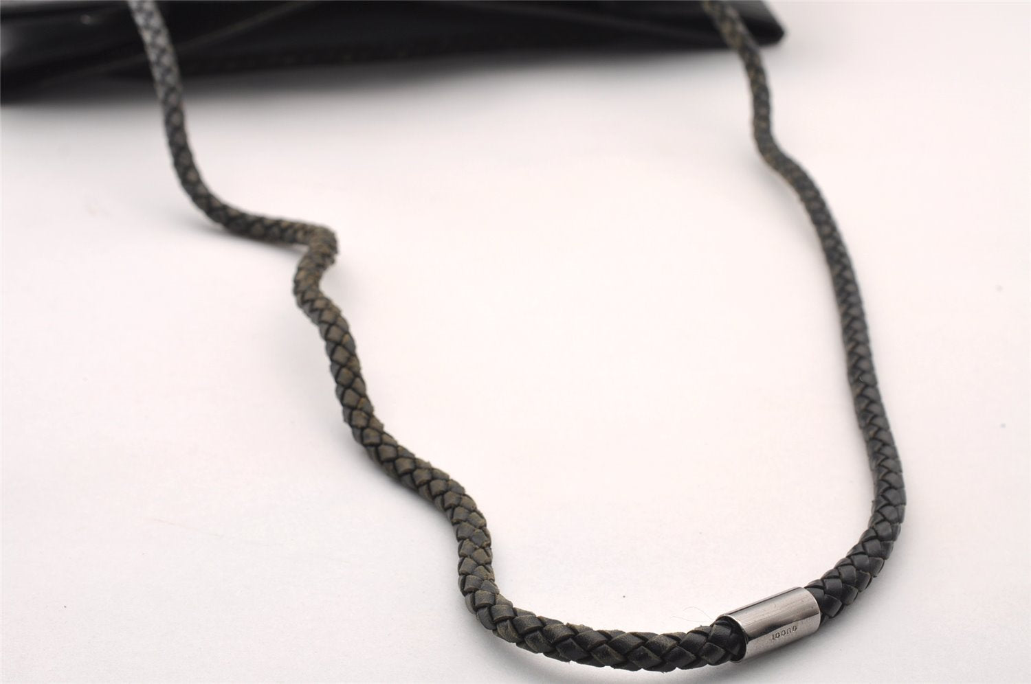 Authentic GUCCI Vintage Shoulder Tote Bag GG Canvas Leather 109141 Black 2864I