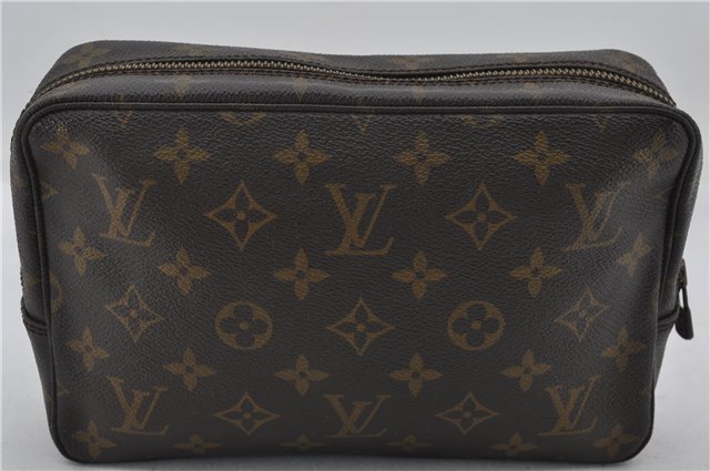 Authentic Louis Vuitton Monogram Trousse Toilette 23 Clutch Bag M47524 LV 2865E