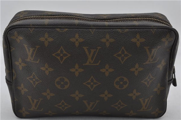 Authentic Louis Vuitton Monogram Trousse Toilette 23 Clutch Bag M47524 LV 2865E