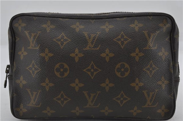 Authentic Louis Vuitton Monogram Trousse Toilette 23 Clutch Bag M47524 LV 2865E