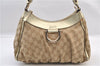 Authentic GUCCI Abbey Shoulder Tote Bag GG Canvas Leather 190525 Beige 2868F