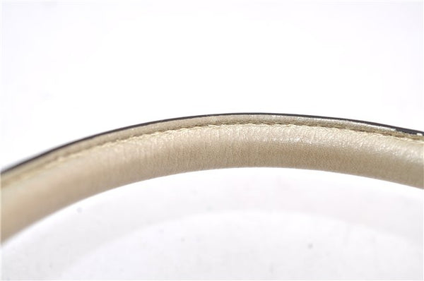 Authentic GUCCI Abbey Shoulder Tote Bag GG Canvas Leather 190525 Beige 2868F