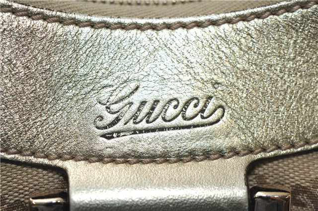 Authentic GUCCI Abbey Shoulder Tote Bag GG Canvas Leather 190525 Beige 2868F