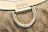 Authentic GUCCI Abbey Shoulder Tote Bag GG Canvas Leather 190525 Beige 2868F