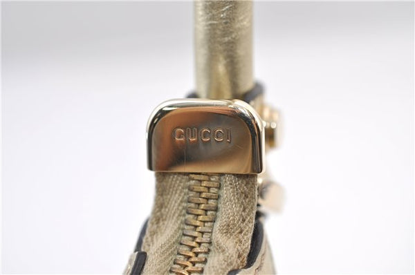 Authentic GUCCI Abbey Shoulder Tote Bag GG Canvas Leather 190525 Beige 2868F