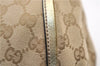 Authentic GUCCI Abbey Shoulder Tote Bag GG Canvas Leather 190525 Beige 2868F