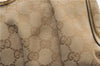 Authentic GUCCI Abbey Shoulder Tote Bag GG Canvas Leather 190525 Beige 2868F