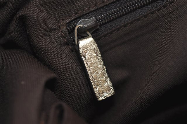 Authentic GUCCI Abbey Shoulder Tote Bag GG Canvas Leather 190525 Beige 2868F