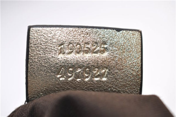 Authentic GUCCI Abbey Shoulder Tote Bag GG Canvas Leather 190525 Beige 2868F