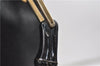 Authentic GUCCI Bamboo Vintage Shoulder Tote Bag Purse Leather Black 2869E
