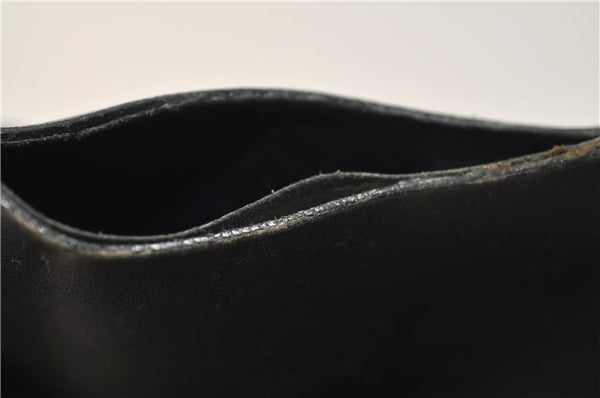 Authentic GUCCI Bamboo Vintage Shoulder Tote Bag Purse Leather Black 2869E