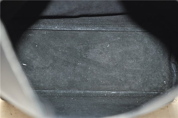 Authentic GUCCI Bamboo Vintage Shoulder Tote Bag Purse Leather Black 2869E